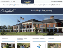 Tablet Screenshot of cedarfield.org